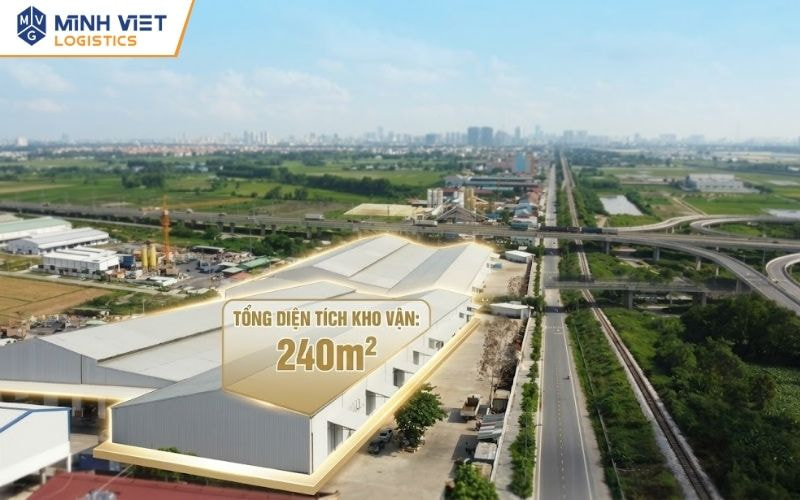 Diện tích và mặt bằng kho tại Phú Thị 2